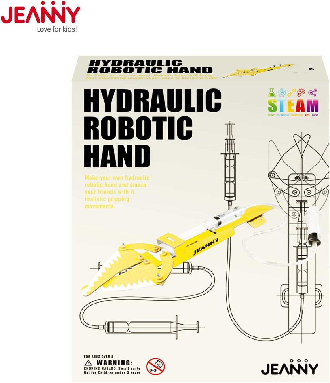 Robotic Hand STEM Kit - Fun DIY Science Toys for Teens & Kids Aged 8-14, Perfect Educational Gift for Young Innovators!