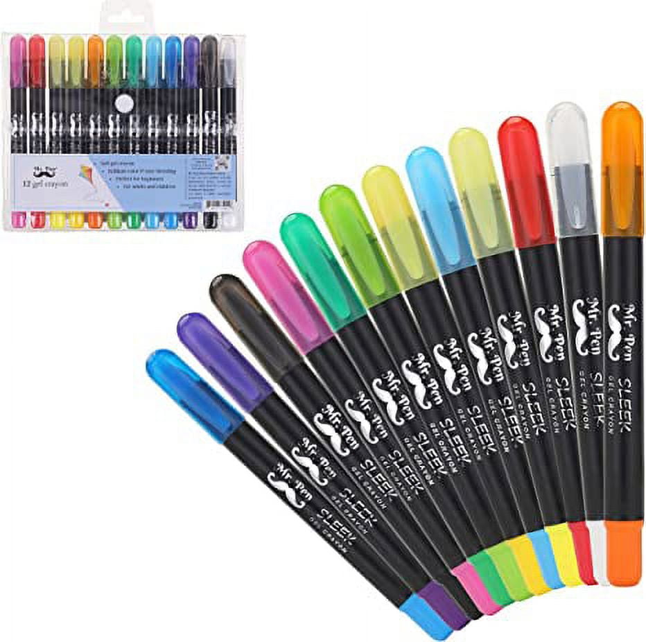 Non-Toxic Silky Crayons (12 Pieces Set)