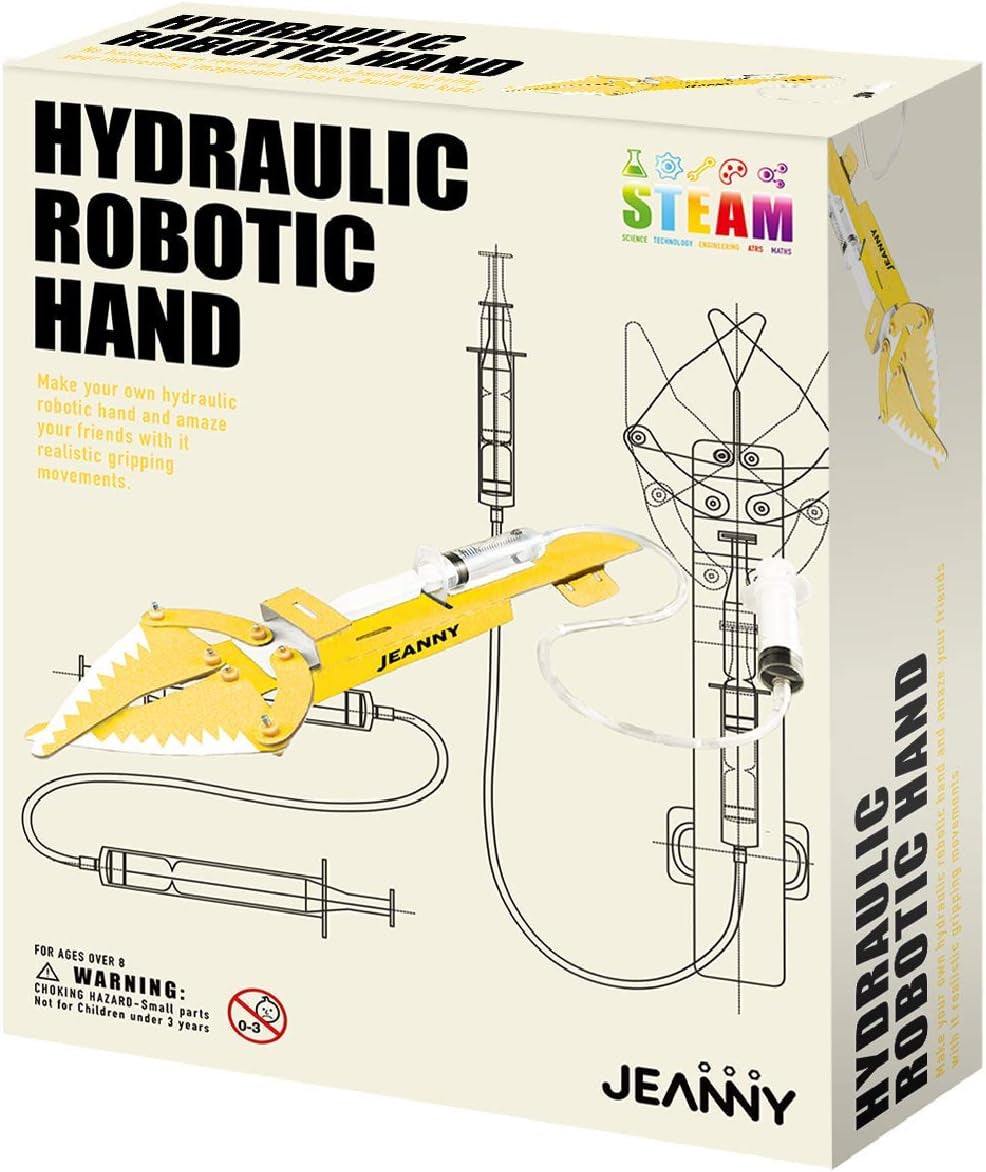 Robotic Hand STEM Kit - Fun DIY Science Toys for Teens & Kids Aged 8-14, Perfect Educational Gift for Young Innovators!