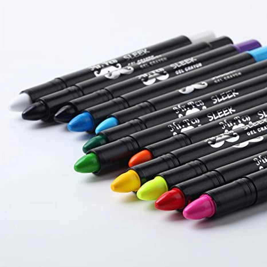 Non-Toxic Silky Crayons (12 Pieces Set)