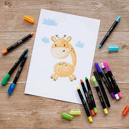 Non-Toxic Silky Crayons (12 Pieces Set)